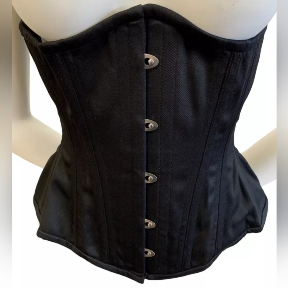 Alter Ego Black Waist Trainer Corset Size 24 Steel Boned Shapewear
